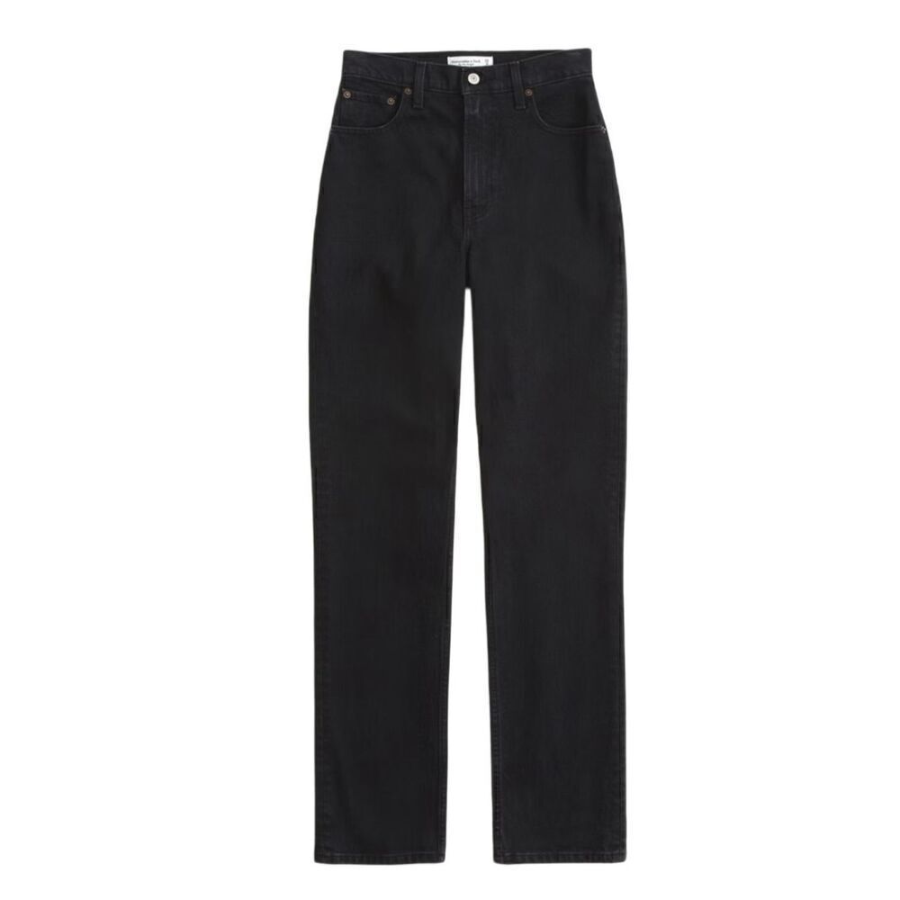 Abercrombie & Fitch 90βs Slim Straight Ultra High RiseβCoated Pants Sz 4